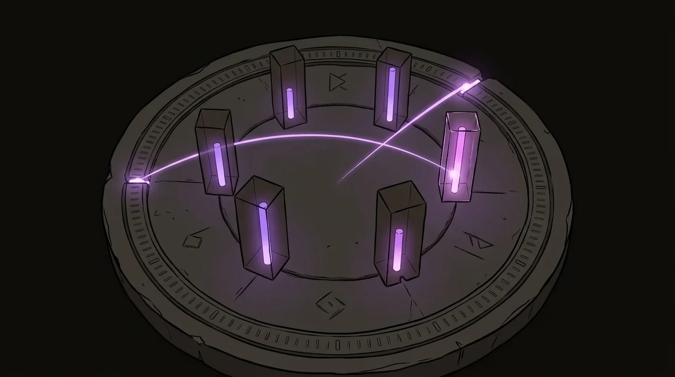 Top-down plan of the ring at resolution